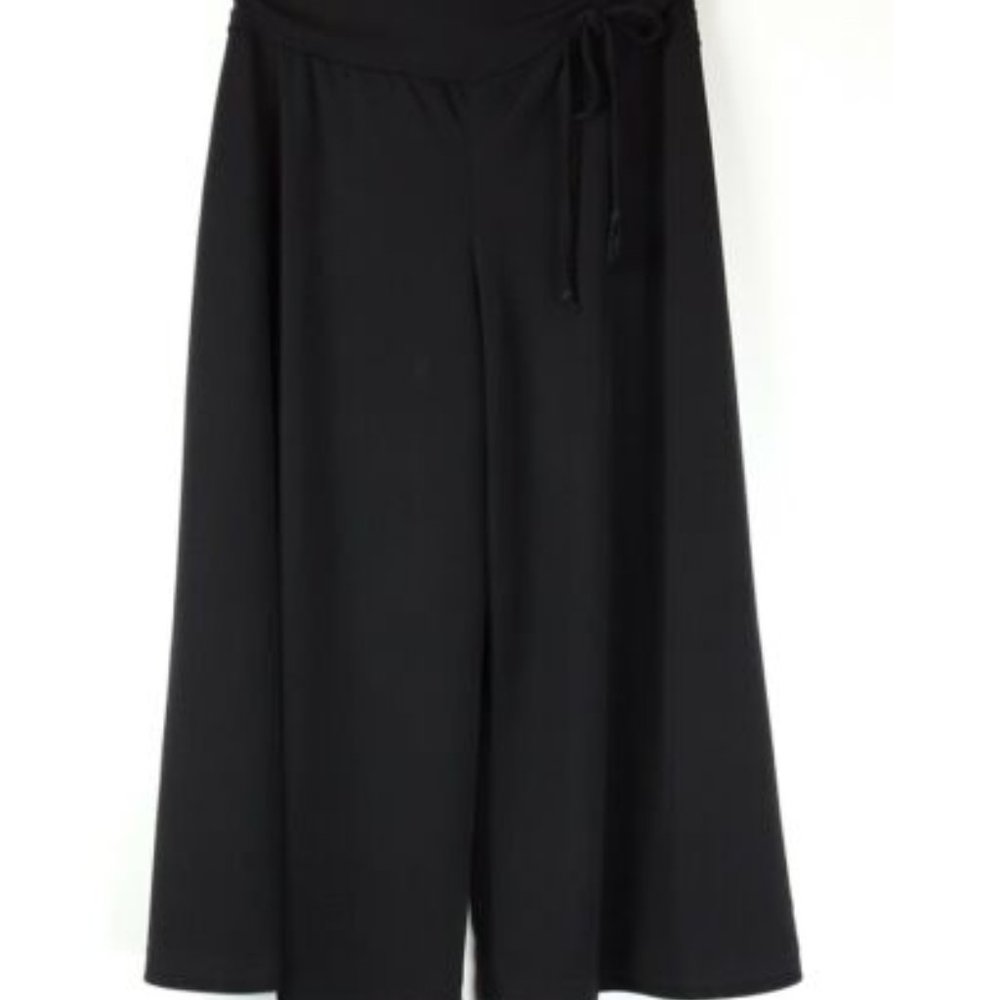 BCX Girl Dressy Wide Leg Palazzo Flare Crop Pants
